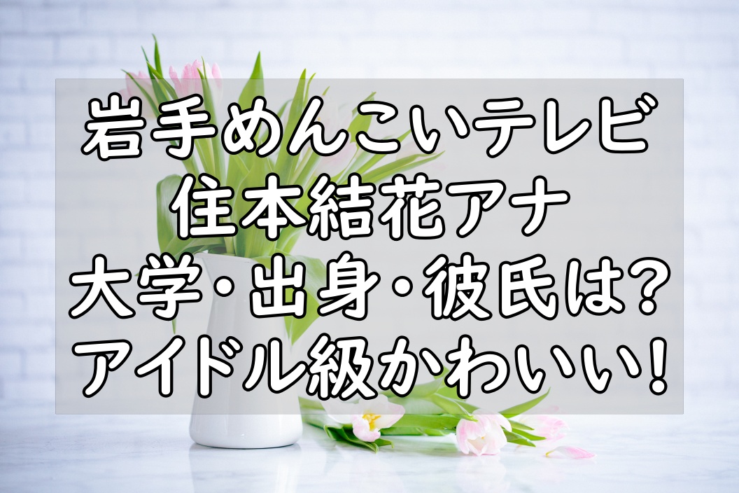 住本結花アナのプロフィール 大学や彼氏は かわいい画像 岩手めんこいテレビ ぷらｌｏｇ