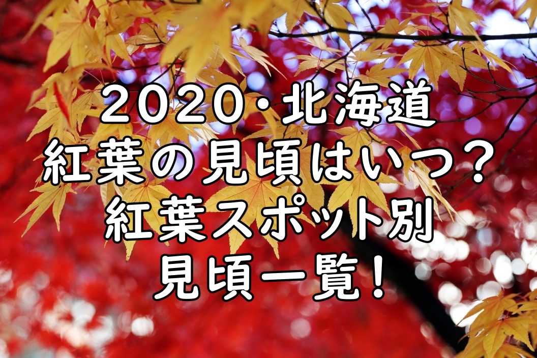 北海道の紅葉の見頃はいつ 紅葉スポット別一覧 ぷらｌｏｇ